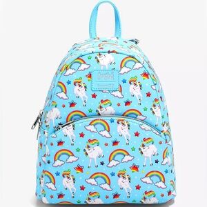 NEW Loungefly Lisa Frank Markie Allover Print Mini Backpack